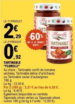 E.Leclerc TARTINABLE FLORELLI offre