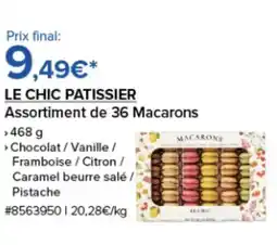Costco LE CHIC PATISSIER Assortiment de 36 Macarons offre