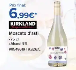 Costco KIRKLAND Moscato d'asti offre