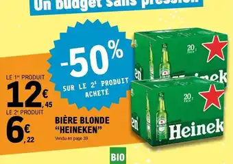 BIÈRE BLONDE HEINEKEN