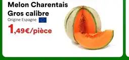 Hmarket Melon Charentais Gros calibre offre
