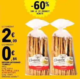 E.Leclerc GRESSINS ARTISANAUX FLORELLI offre