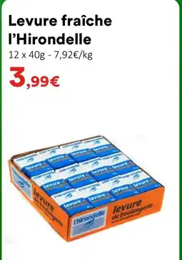 Hmarket L'HIRONDELLE Levure fraîche offre