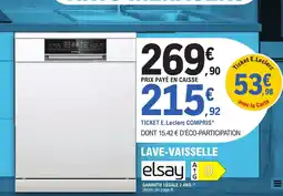 E.Leclerc LAVE-VAISSELLE elsay offre