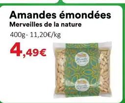 Hmarket MERVEILLES DE LA NATURE Amandes émondées offre