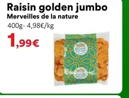 Hmarket MERVEILLES DE LA NATURE Raisin golden jumbo offre