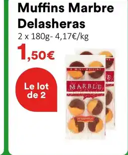 Hmarket Muffins Marbre Delasheras offre