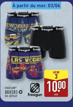 ALDI FREEGUN Boxers offre