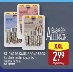 ALDI Sticks de saucissons secs offre