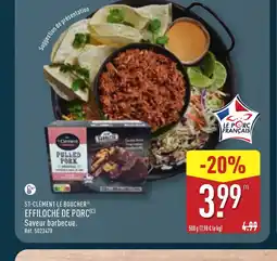 ALDI ST-CLÉMENT LE BOUCHER Effiloché de porc offre