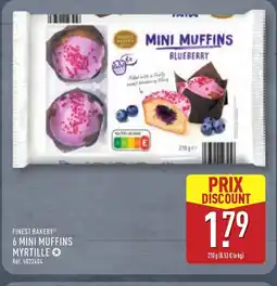 ALDI FINEST BAKERY 6 mini muffins myrtille offre