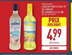 ALDI MONTGEOFFROY Liqueur punch coco 15° ou liqueur de limoncello 15° offre
