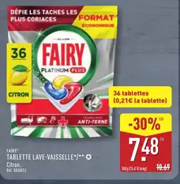 ALDI FAIRY Tablette lave-vaisselle offre