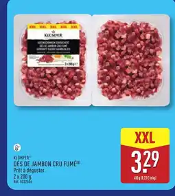 ALDI KLOMPER Dés de jambon cru fumé offre