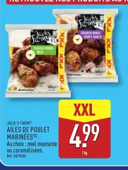 ALDI JACK'S FARM Ailes de poulet marinées offre