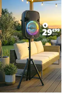 Gifi Enceinte + trépied 10 w, 4 h d’autonomie offre
