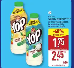 ALDI YOPLAIT Yaourt à boire yop offre