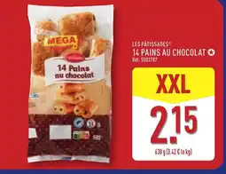 ALDI LES PÂTISSADES 14 pains au chocolat offre
