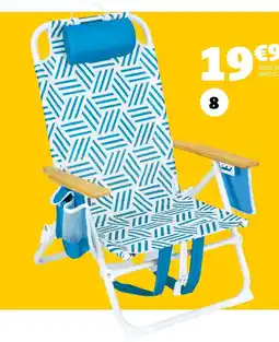 Gifi Chaise de plage sac à dos offre