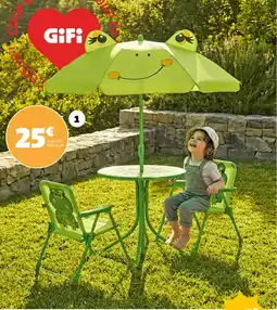 Gifi Salon de jardin pour enfant offre