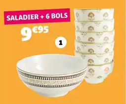 Gifi Saladier et 6 bols offre