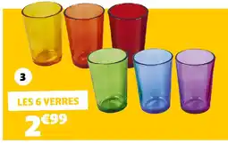 Gifi 6 verres multicouleur offre