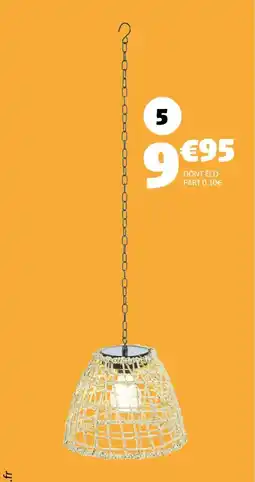 Gifi Suspension solaire effet rotin offre