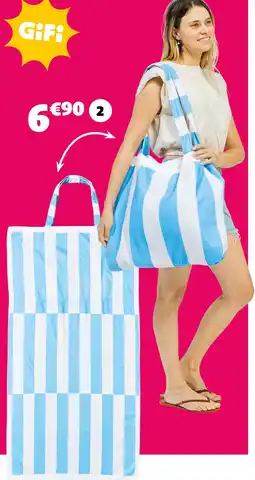 Gifi Serviette sac de plage 2 en 1 offre