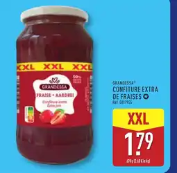 ALDI GRANDESSA Confiture extra de fraises offre