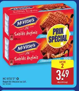 ALDI MC VITIE'S Nappé de chocolat au lait offre