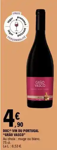 E.Leclerc Docg vin du portugal offre