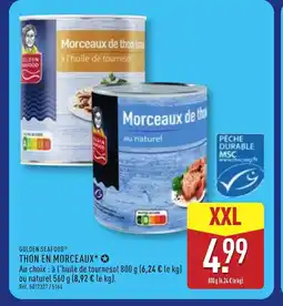 ALDI GOLDEN SEAFOOD Thon en morceaux offre