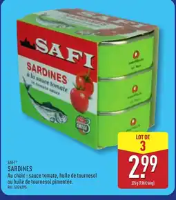 ALDI SAFI Sardines offre