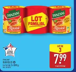 ALDI PANZANI Raviolis offre
