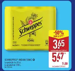 ALDI SCHWEPPES Indian tonic offre