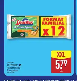 ALDI SPONTEX 12 éponges offre