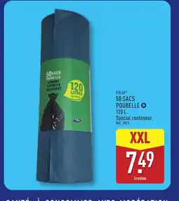ALDI FOLIA 50 Sacs poubelle offre