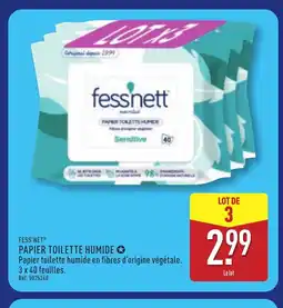 ALDI FESS'NET Papier toilette humide offre