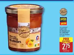 ALDI PAYS GOURMAND Confiture de mirabelles de lorraine offre