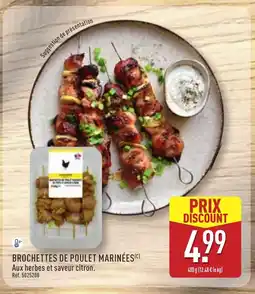 ALDI Brochettes de poulet marinées offre