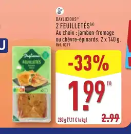 ALDI DAYLICIOUS 2 feuilletés offre
