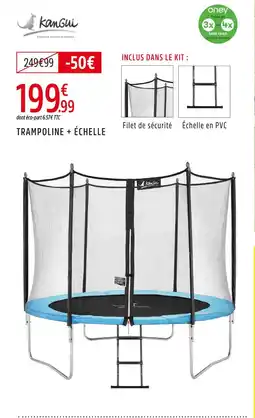 Intersport Kangui trampoline + échelle offre