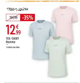 Intersport Teddy smith tee-shirt homme offre