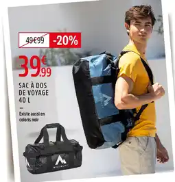 Intersport Mckinley sac à dos de voyage 40 l offre