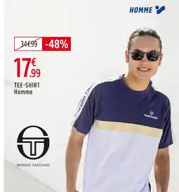 Intersport Sergio tacchini tee-shirt homme offre