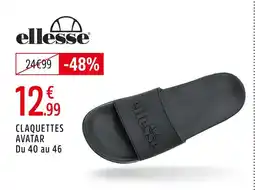 Intersport Ellesse claquettes avatar offre