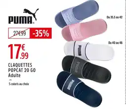 Intersport Puma claquettes popcat 20 go adulte offre