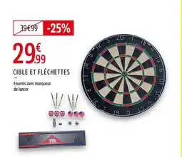 Intersport Cible et fléchettes offre