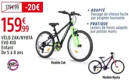 Intersport Evo kid vélo zak/nyota evo kid enfant de 5 à 8 ans offre
