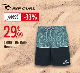 Intersport Rip curl short de bain homme offre